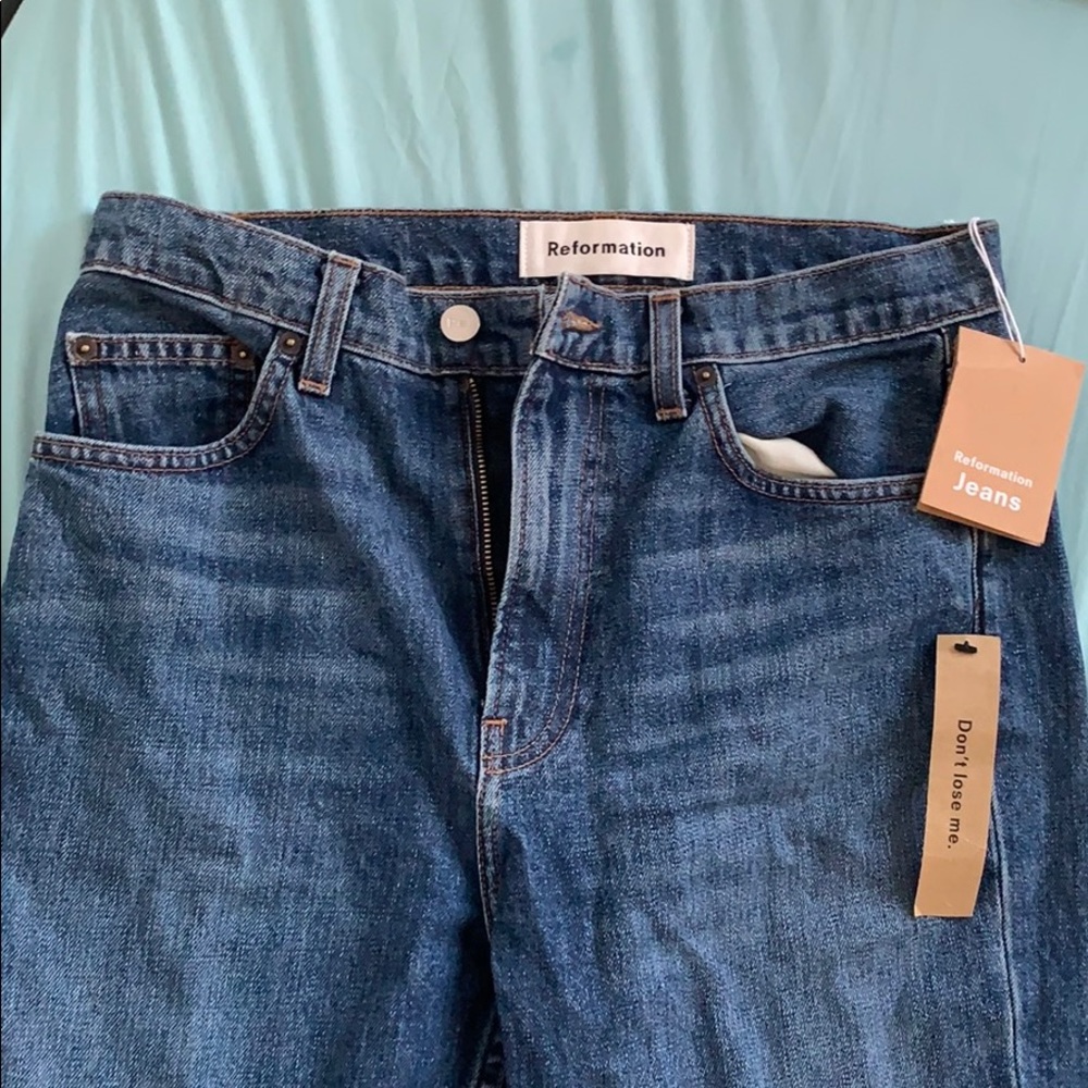 NWT Reformation High Waisted Cigarette Jean